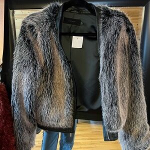 J Brand Fur Bomber